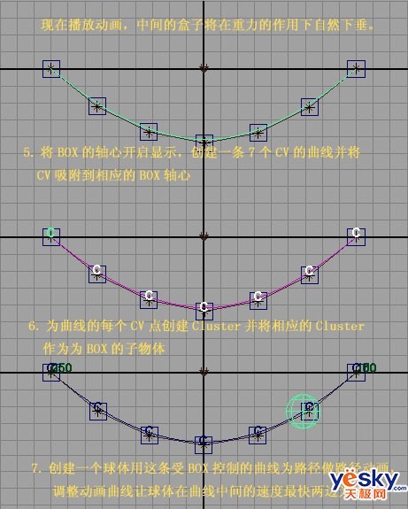 Maya動畫實例教程：穿繩小球的滑擺運動