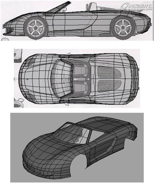 Maya制作保時捷汽車解析