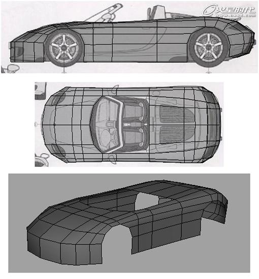 Maya制作保時捷汽車解析