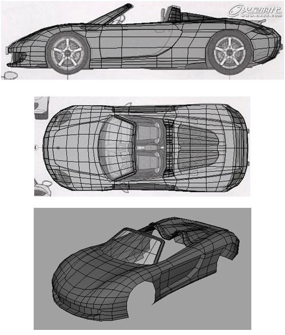 Maya制作保時捷汽車解析