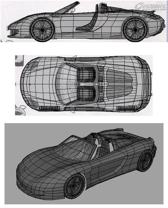 Maya制作保時捷汽車解析