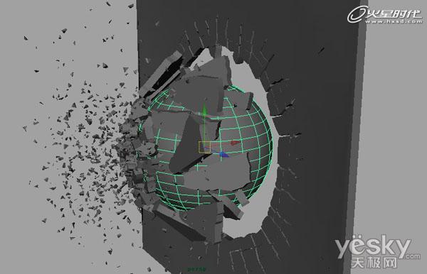 Maya軟件制作爆破特效過程解析_天極設計在線整理