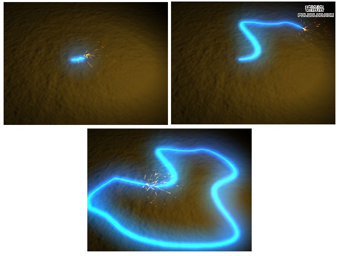 Maya教程：路徑火花動畫效果的制作 三聯