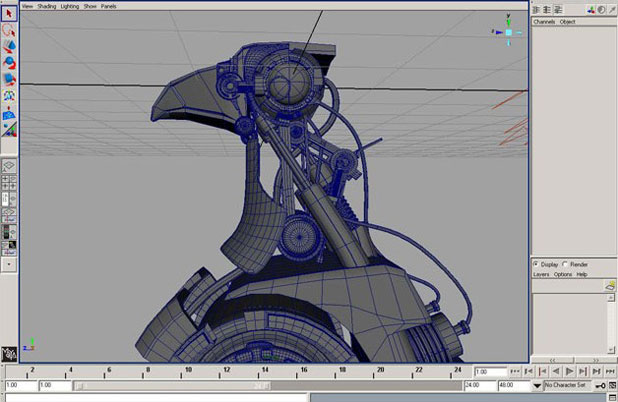 Maya制作卡通機械鳥 三聯網 MAYA角色動畫教程