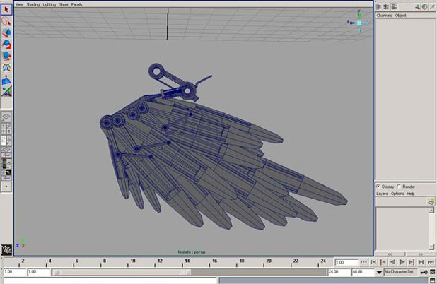 Maya制作卡通機械鳥 三聯網 MAYA角色動畫教程