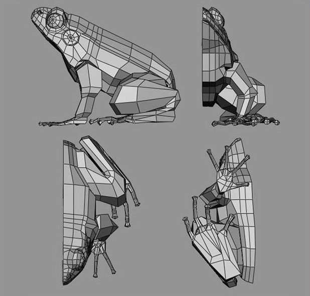 MAYA打造逼真青蛙 三聯網 MAYA角色動畫教程