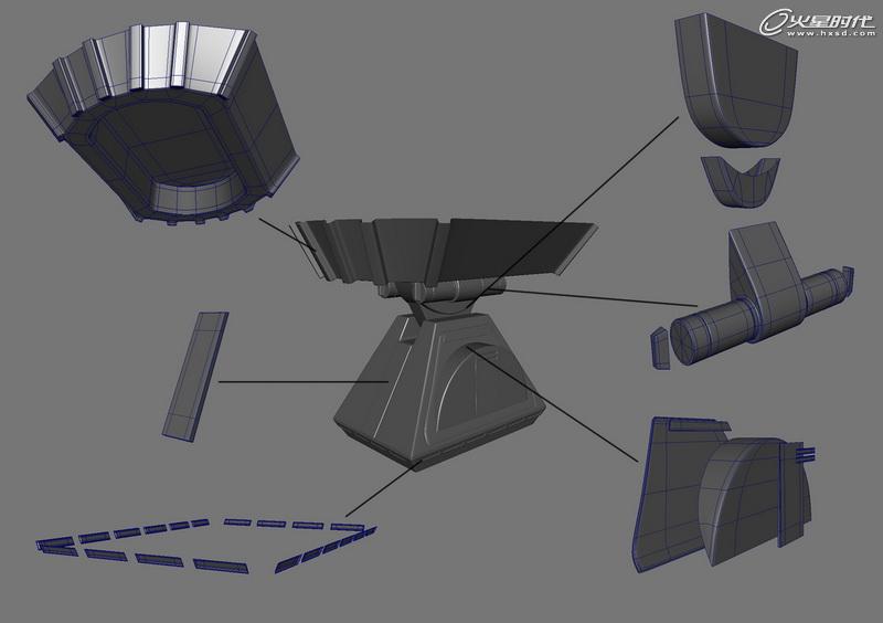 MAYA制作《星球大戰》中的機器人R2D2 三聯網 MAYA建模教程