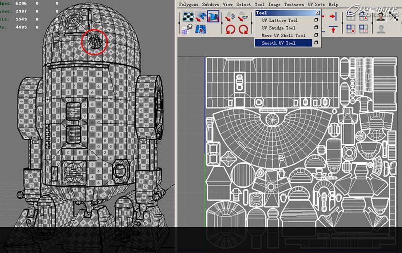 MAYA制作《星球大戰》中的機器人R2D2 三聯網 MAYA建模教程