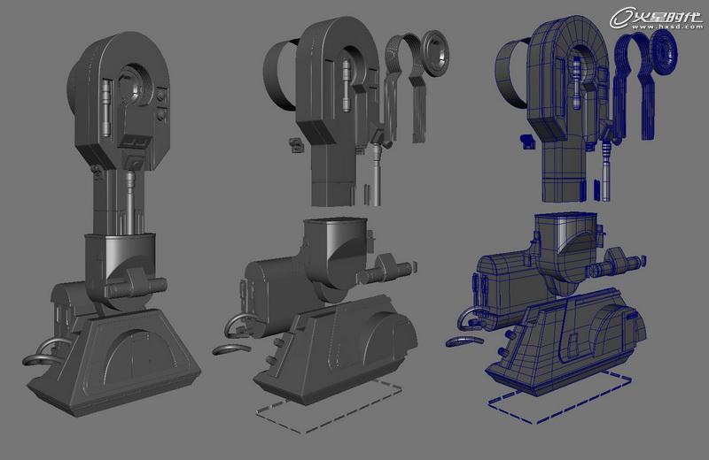 MAYA制作《星球大戰》中的機器人R2D2 三聯網 MAYA建模教程