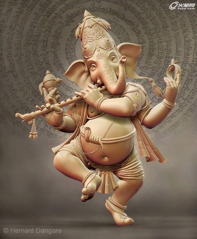 MAYA打造Ganesha智慧的神角色教程 三聯網 MAYA角色動畫教程