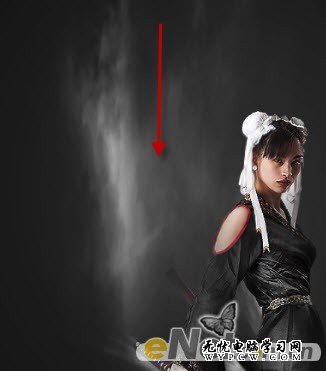 Photoshop打造美女武士的刀光劍影