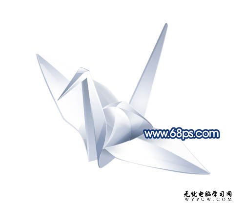 Photoshop打造一只精致的紙鶴