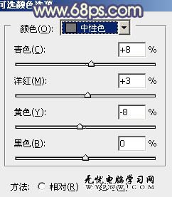 Photoshop調出外景美女圖片流行色調