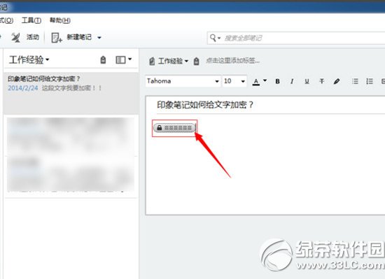 印象筆記怎麼加密？印象筆記加密教程4