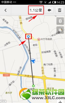 百度地圖測距怎麼用？手機百度地圖測量距離方法3