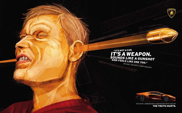 海報精選:蘭博基尼的廣告創意超級酷！ 三聯