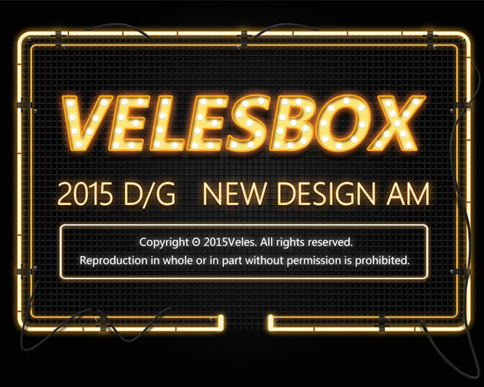 Photoshop制作復古的橙色霓虹燈發光字特效