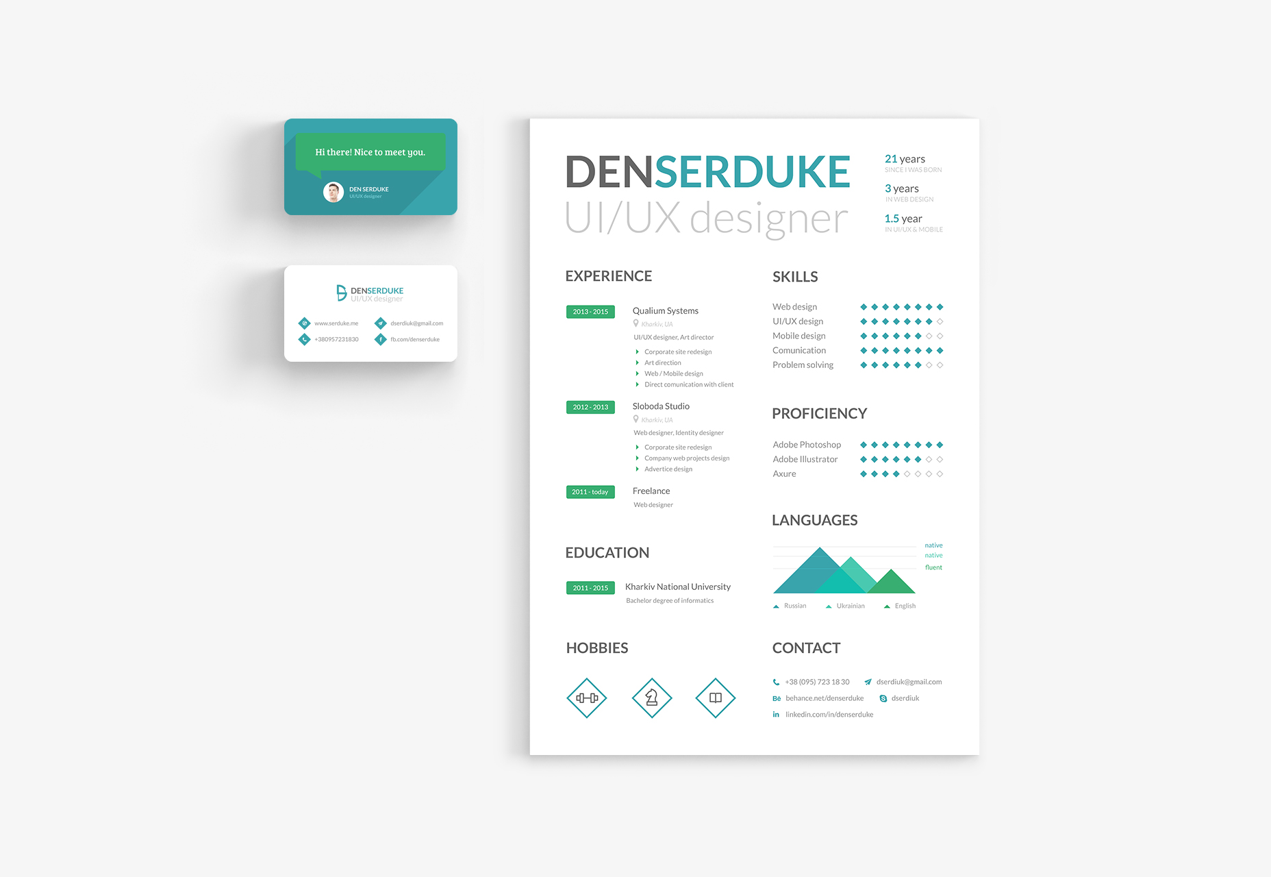 free-resume-business-card-template