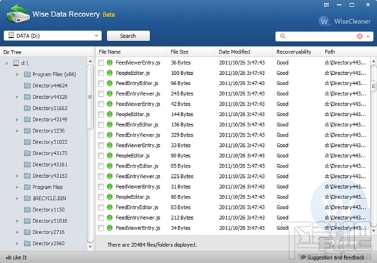 9. Wise Data Recovery