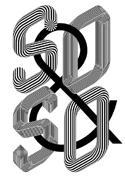 巧用Illustrator設計超酷立體線條文字效果 三聯
