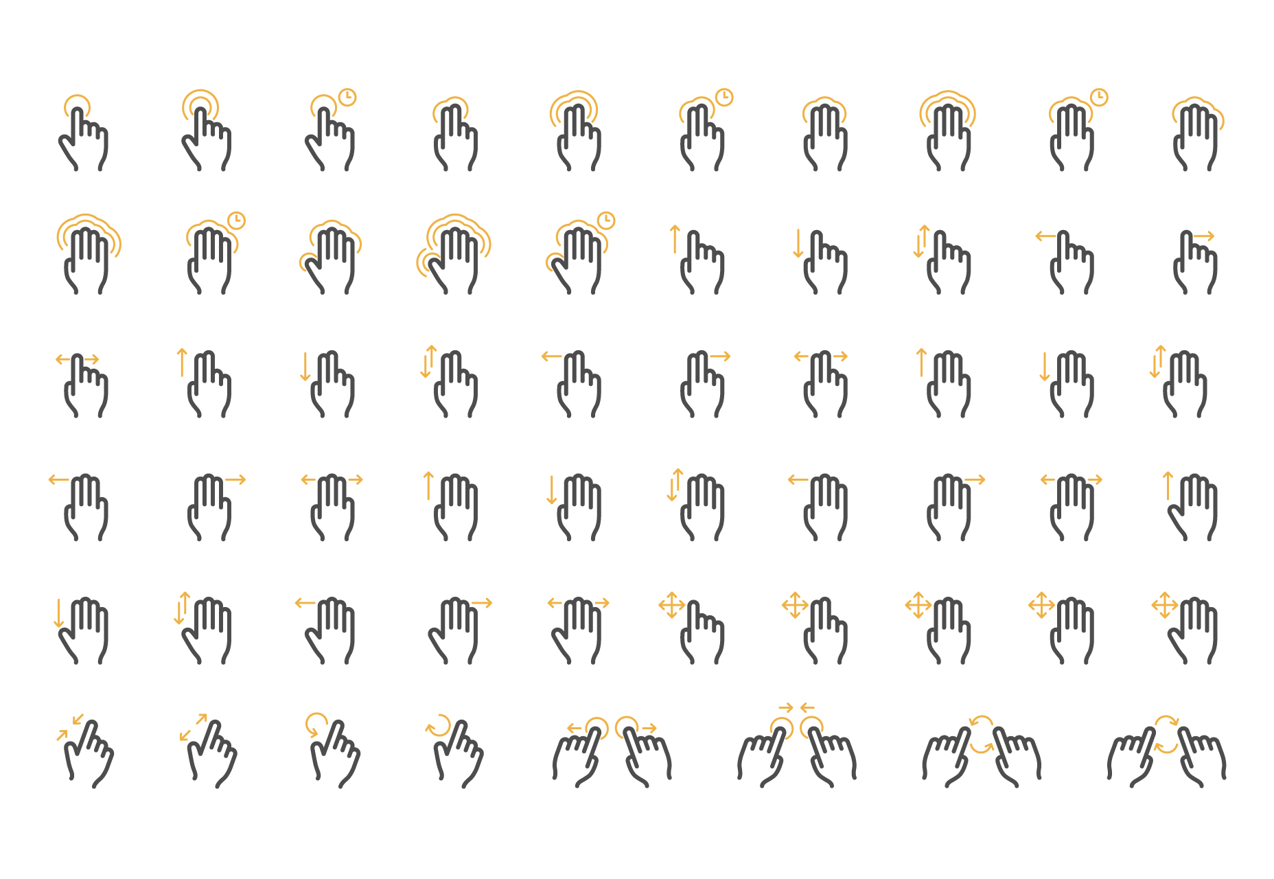 multi-touch-gesture-vector-icons-set