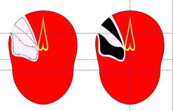 CorelDRAW X7繪制京劇臉譜