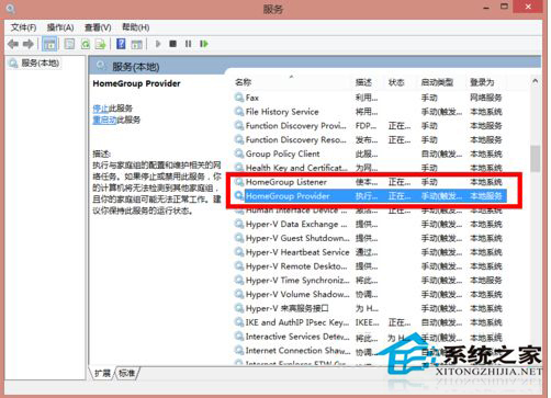 Win8.1系統禁用家庭組服務的步驟