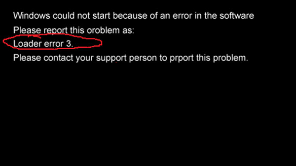 如何解決WindowsXP開機黑屏並提示“loader error 3”問題