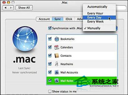  MAC如何使用iSync與其他移動設備同步