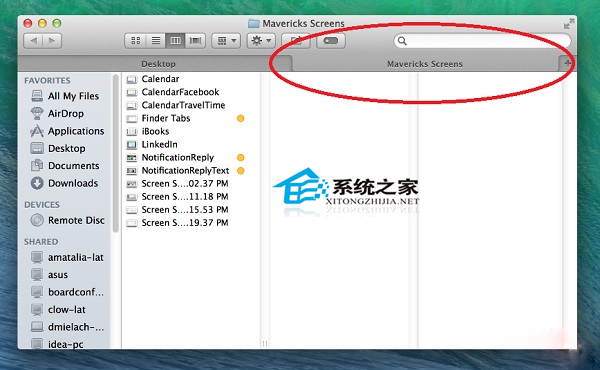  Mac OS X Mavericks下如何用Finder打開多個標簽