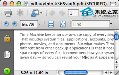  MAC OS X中給PDF文檔加密的方法
