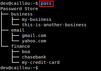  Linux使用pass管理密碼的方法
