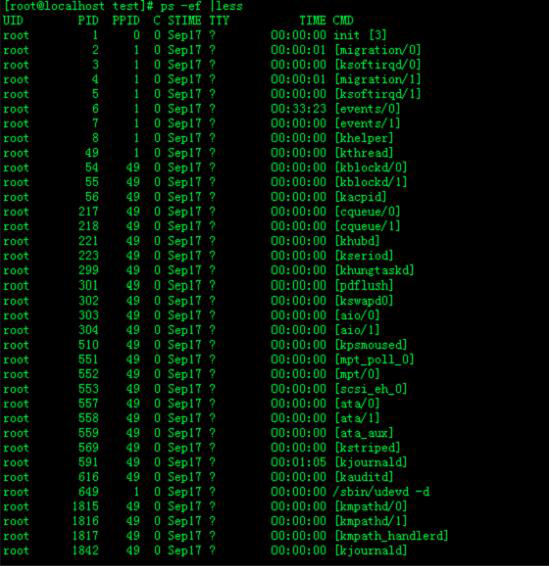  Linux命令之less命令的用法匯總