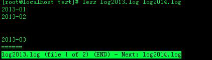  Linux命令之less命令的用法匯總
