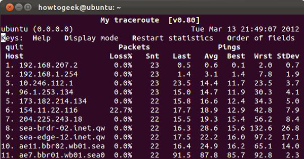  Linux下管理網絡必備命令盤點