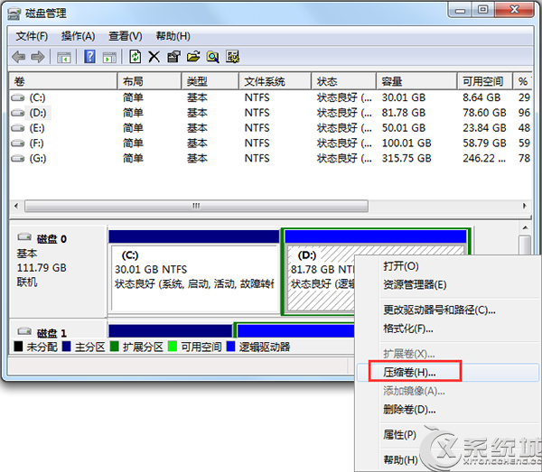 如何為Win7系統多添加一個磁盤分區