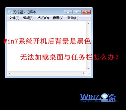 解決Win7開機桌面全黑無法加載任務欄和桌面的方法 三聯