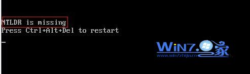 win7電腦開機提示ntldr is missing