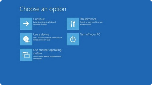 Windows 8啟動如遇問題將自動進入恢復環境 三聯