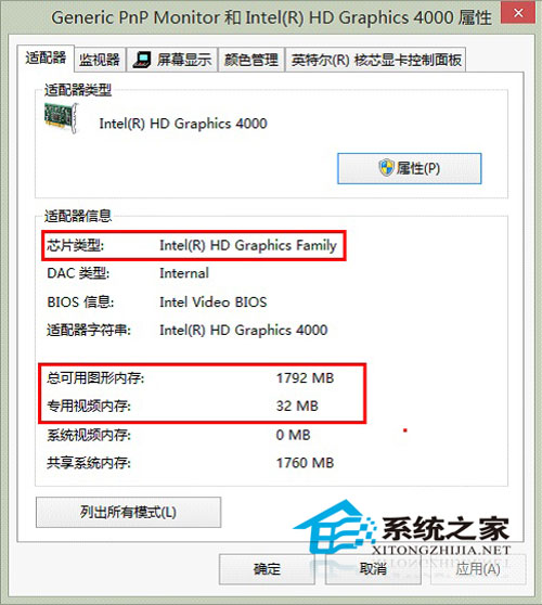 查看Win8.1系統顯卡顯存大小的另類技巧