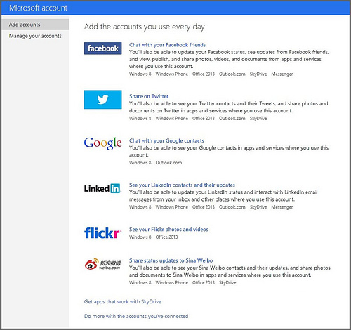 將twitter帳戶添加到Win8人脈的攻略
