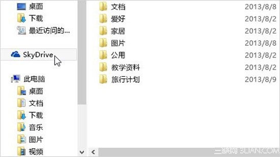 Win8.1內置SkyDrive網盤使用攻略 