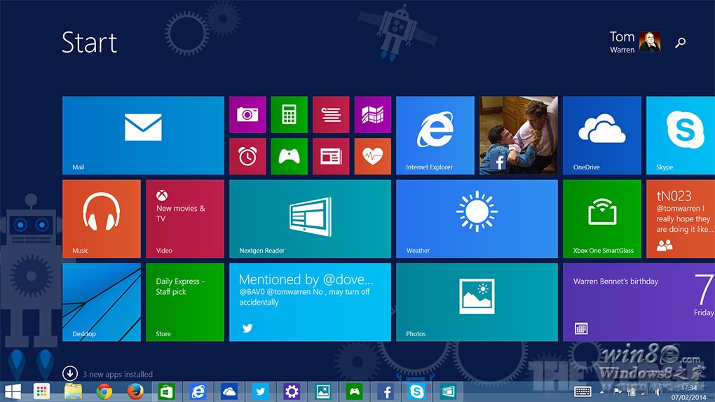 Windows 8.1 Update 1：啟動到桌面及UI變動 三聯