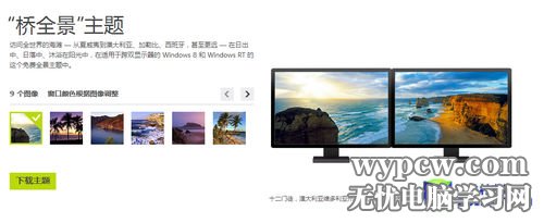 Win8一點通 設置Win8雙連屏全景主題