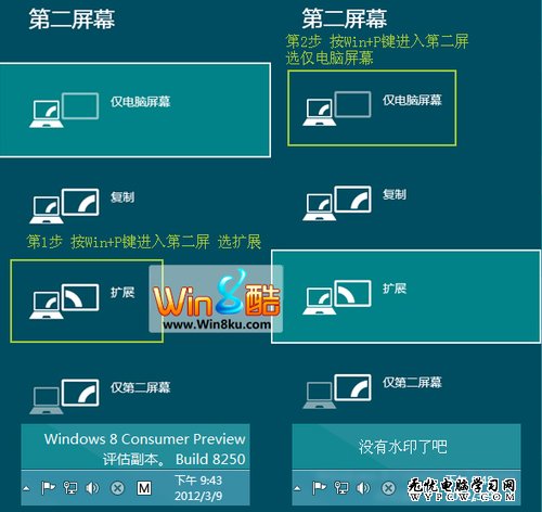 Windows 8操作系統桌面水印2步輕松去掉