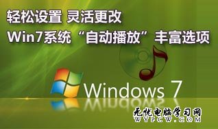 靈活更改Win7系統“自動播放”設置