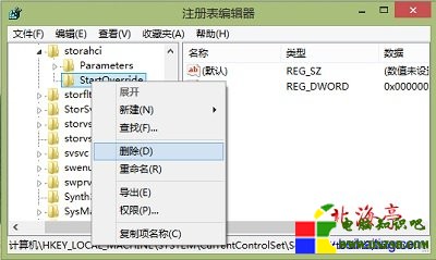 Win8系統開啟AHCI模式後電腦藍屏不能進系統是怎麼辦---Win8注冊表編輯器