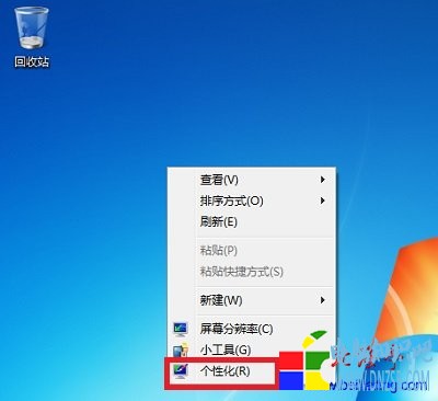 Win7顯示桌面圖標---Win7桌面右鍵菜單