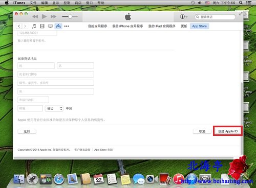 怎麼注冊Apple ID,創建Apple ID賬戶圖文教程---輸入銀行卡號