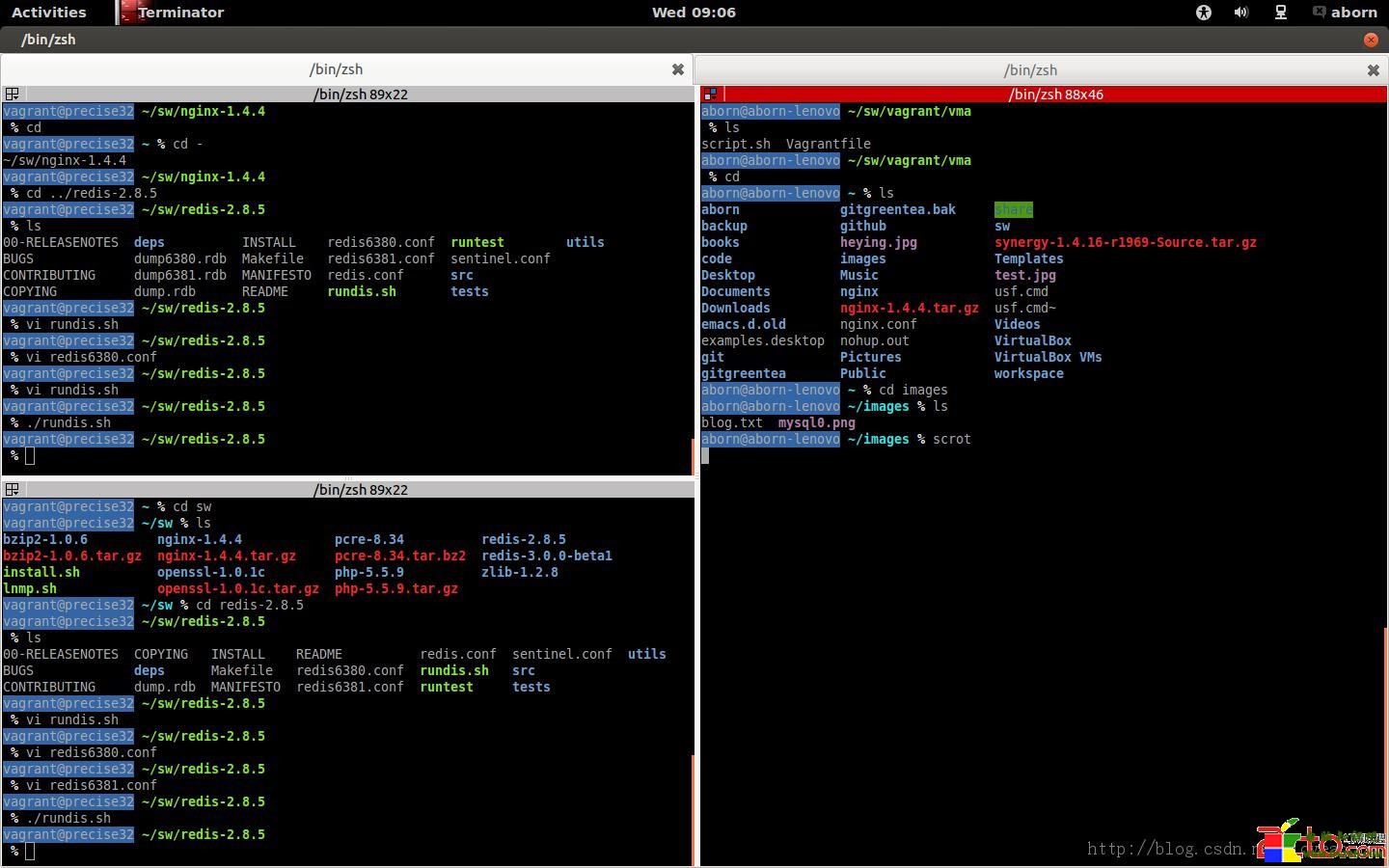 Linux下多窗口分屏式終端--Terminator     三聯